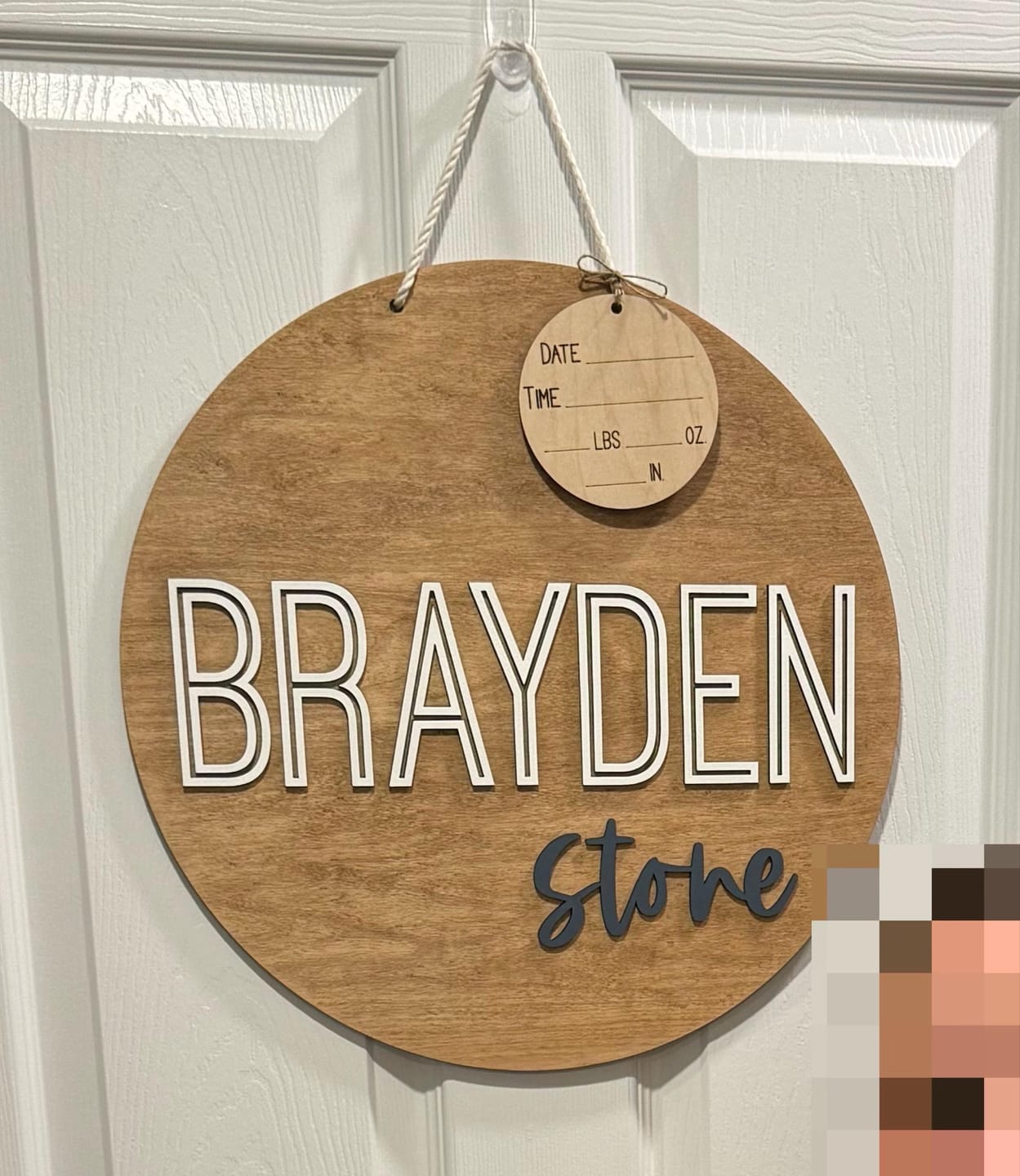 Customer photo review of Hospital Door Hanger - Lucas Blake