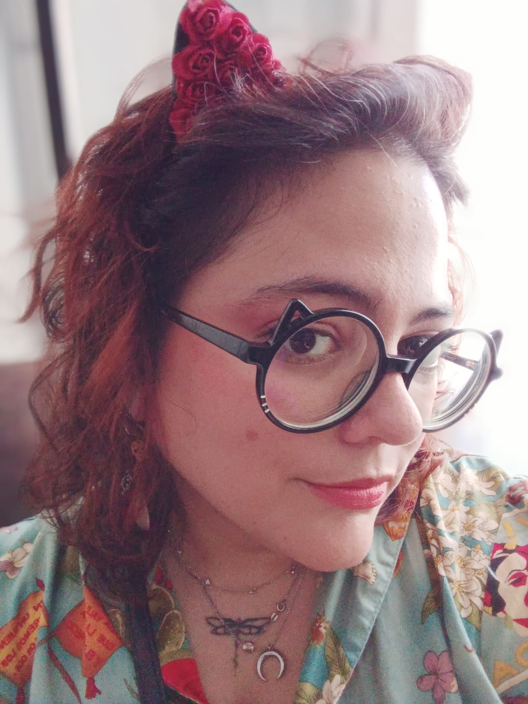 Customer photo review of Collar Media Luna Circonita