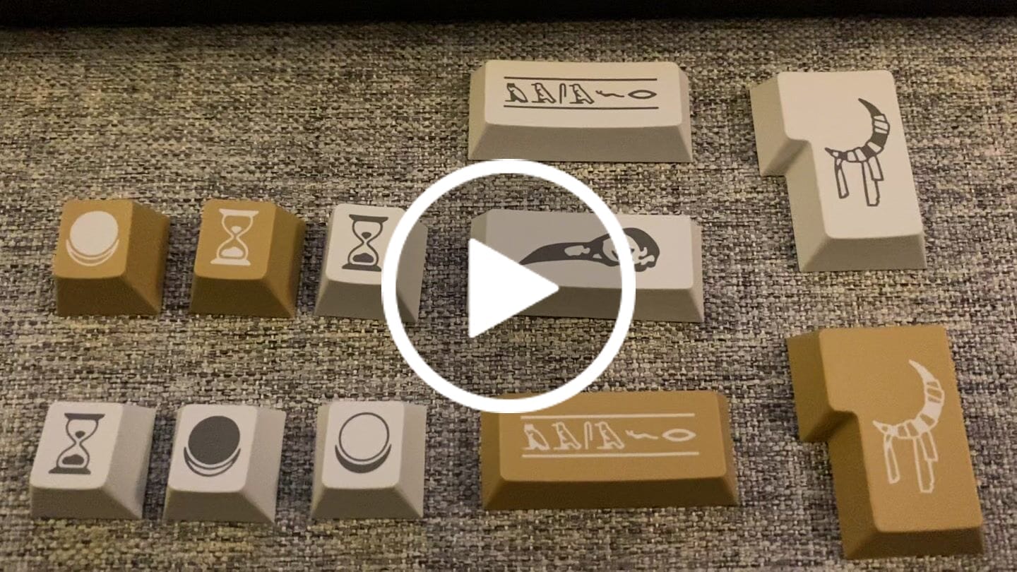 Customer video review of KEYKOBO KHONSU ABS DOUBLE-SHOT KEYCAP SET PRE-ORDER