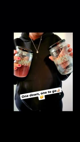 Customer photo review of Seamoss Gel Bundle - Purple & Gold (720ml each)