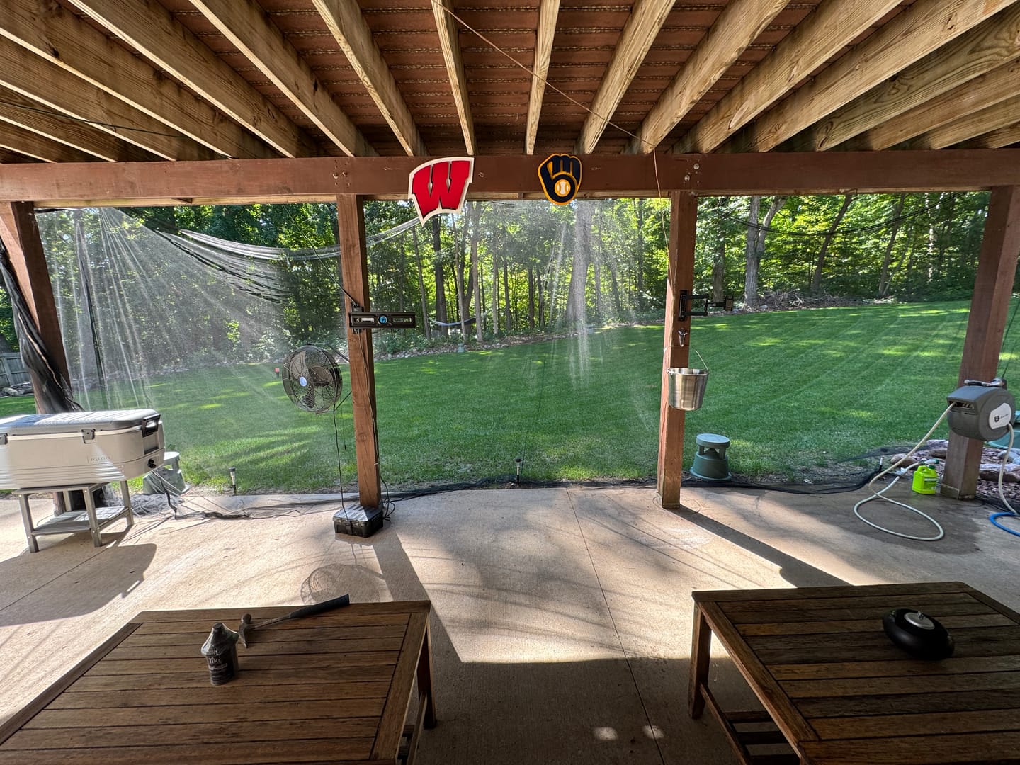 Customer photo review of Wisconsin "W" 3D Vintage Metal Artwork
