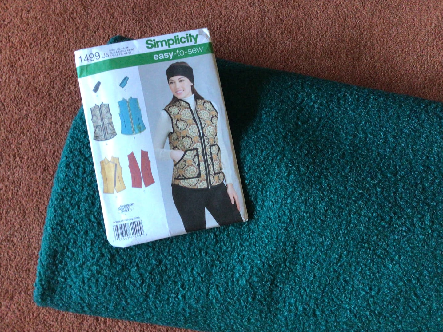 Customer photo review of Plain Boucle Fabric