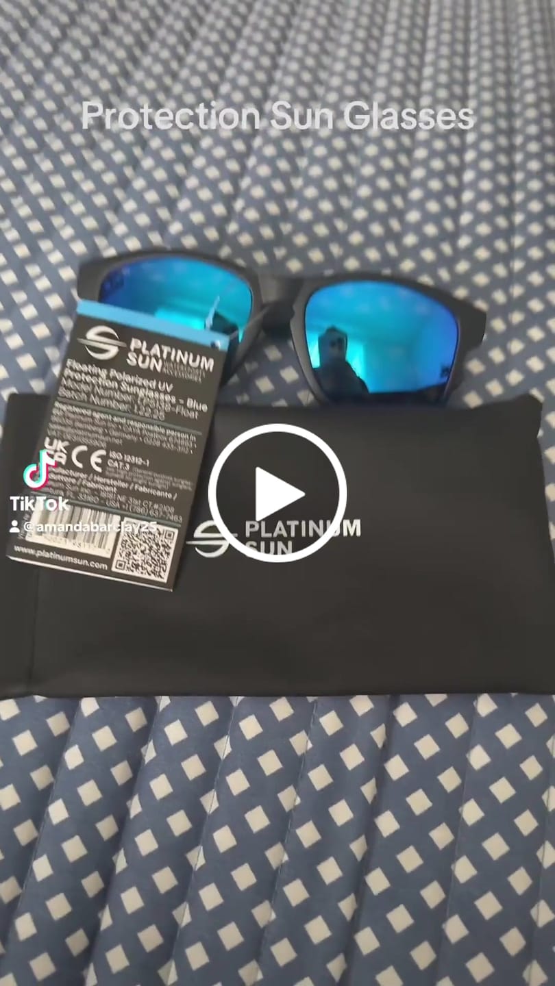 Customer video review of Floating Polarized Sunglasses Mirror Coating UV400 | Blue