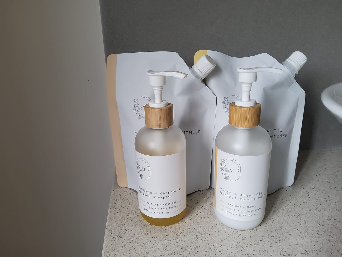 Customer photo review of Conditioner Refill (Mango & Argan Oil)