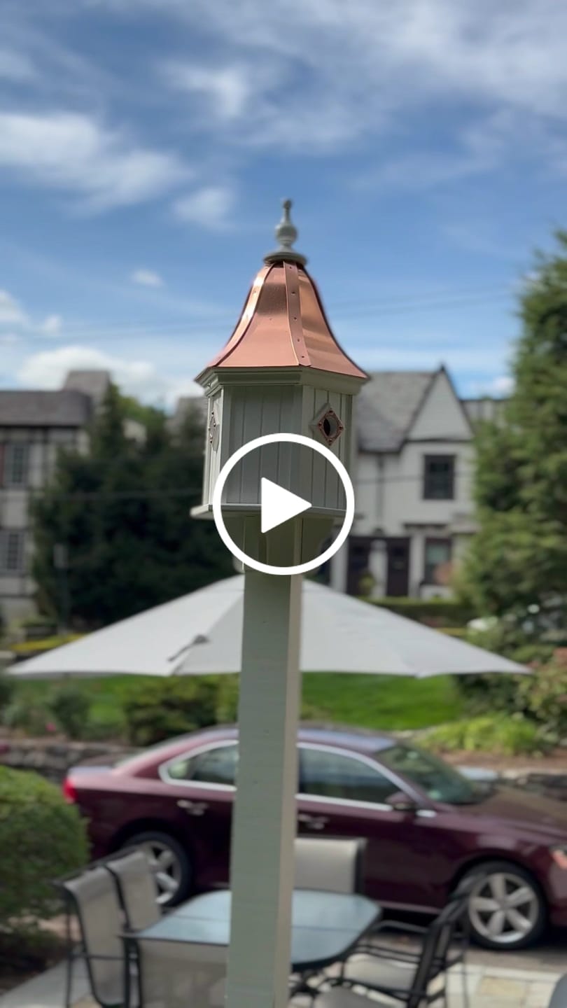 Customer video review of Copper Roof Birdhouse 28x12- 3 Portals