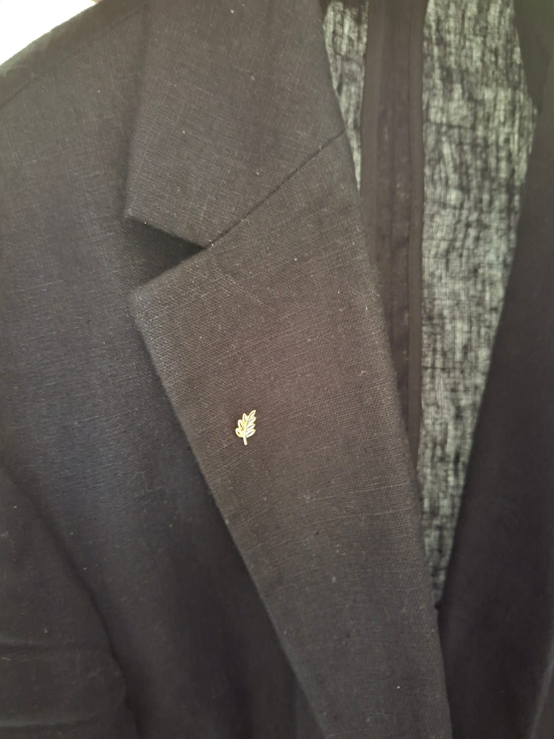 Customer photo review of Pin’s maçonnique branche d’acacia en or