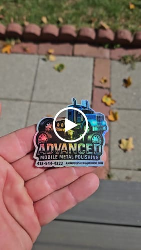 Customer video review of 100 2.5" Custom Holographic Stickers