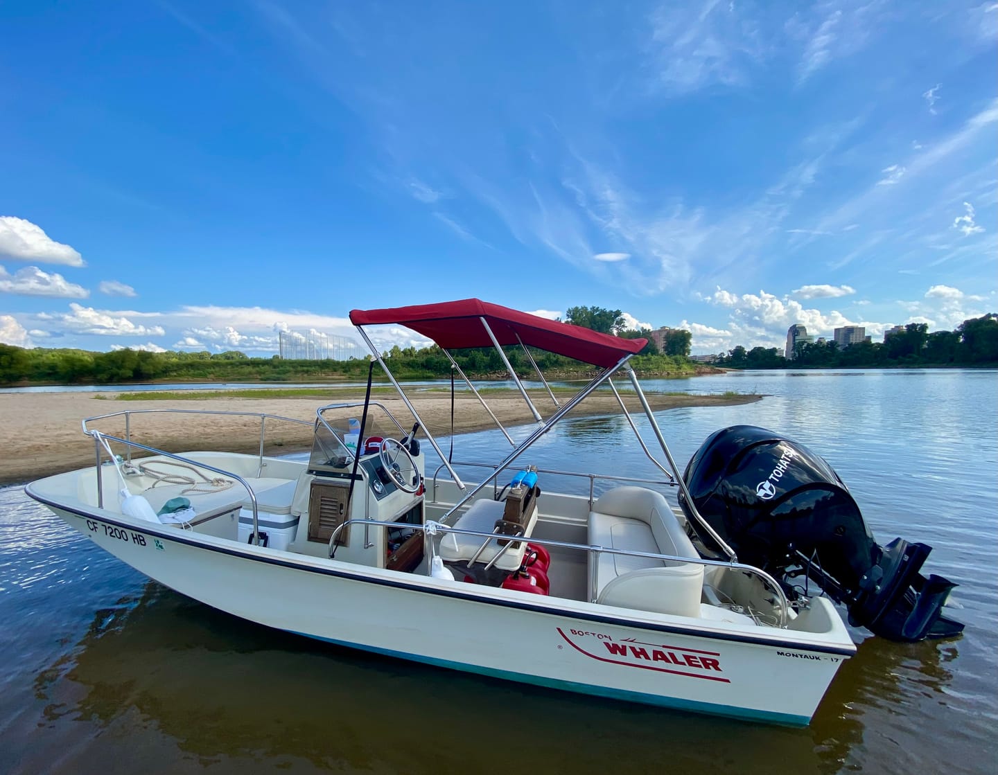 Customer photo review of RPS Seat Cushion (Large Version) - Boston Whaler Montauk, Newport, Outrage