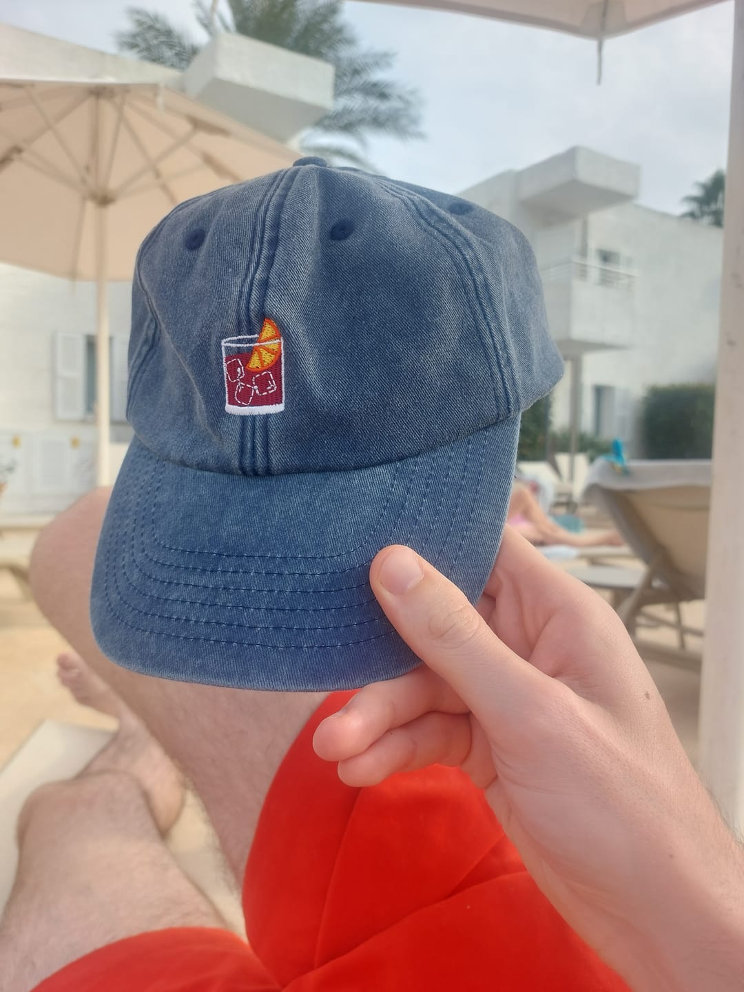 Customer photo review of The Negroni Glass Vintage Hat