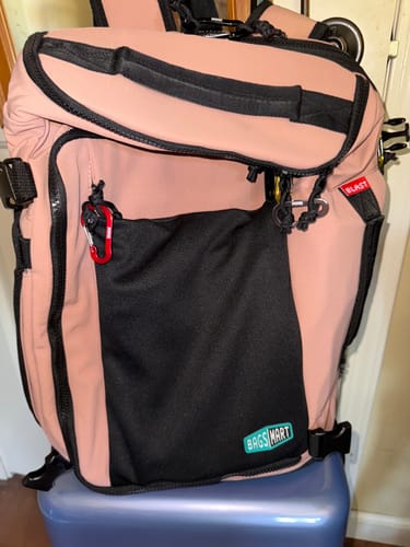 Customer photo review of Blast Mesh Travel Backpack