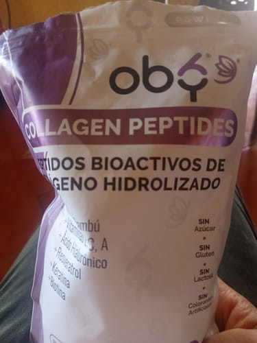 Customer photo review of OBY Colageno Hidrolizado Puro Polvo Sin sabor 500 gr | con Acido Hialuronico, Vitaminas, Biotina, Keratina, Resveratrol y Fibra Bambu $̶7̶4̶9̶.̶0̶0̶