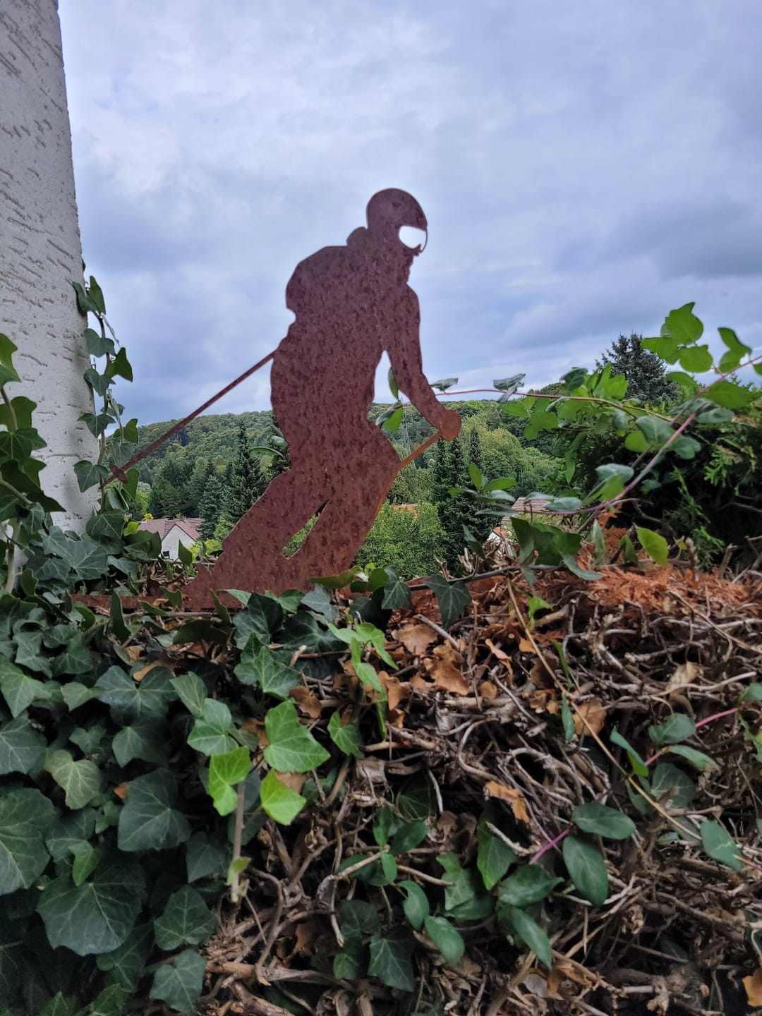 Customer photo review of Gartenstecker Skifahrer
