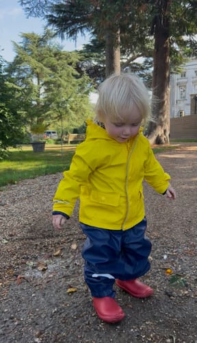 Customer photo review of Red Ankle Natural Rubber Rain Boots