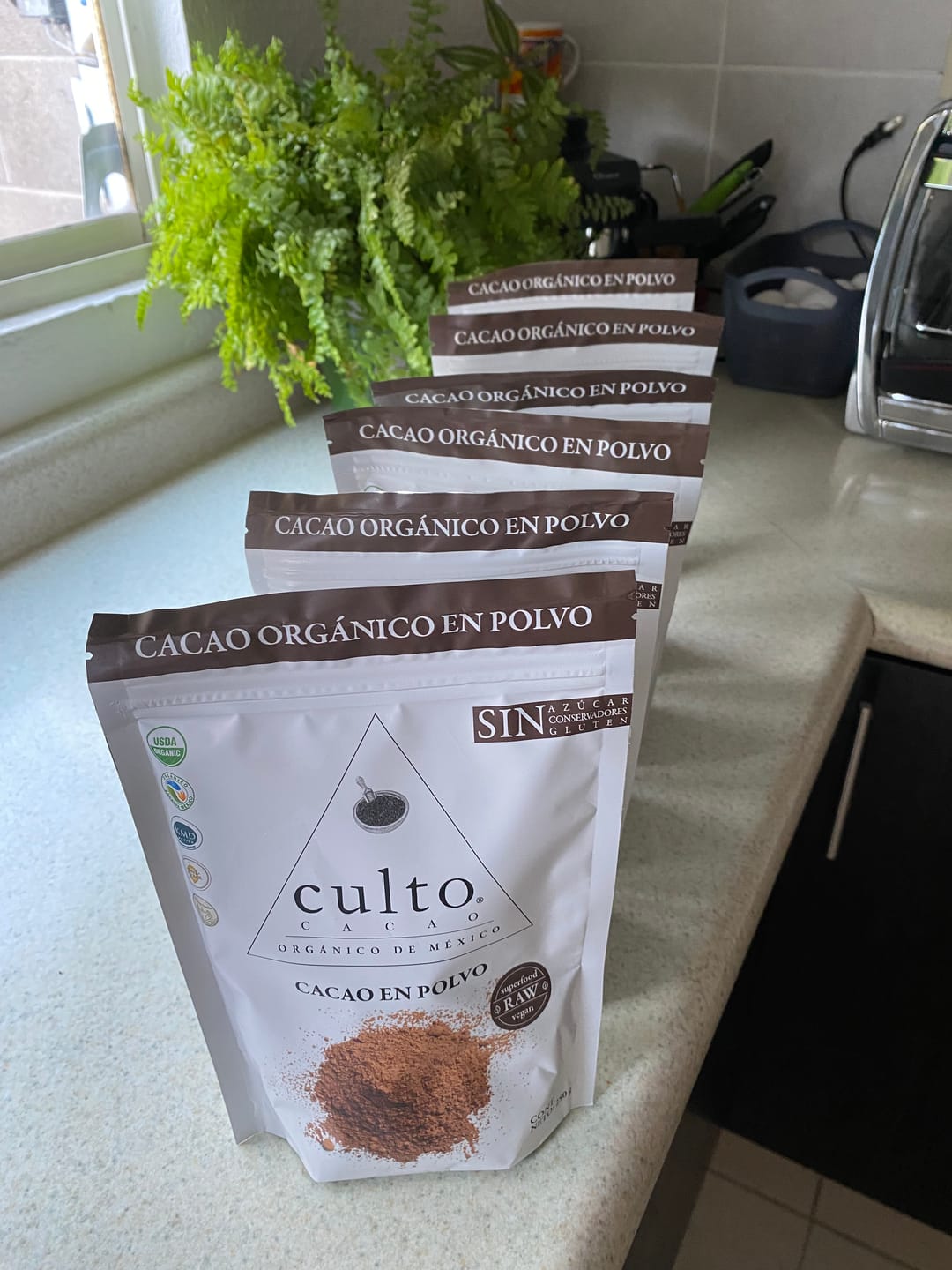 Customer photo review of Chocolate Orgánico Culto Bolsa de Polvo 250gr