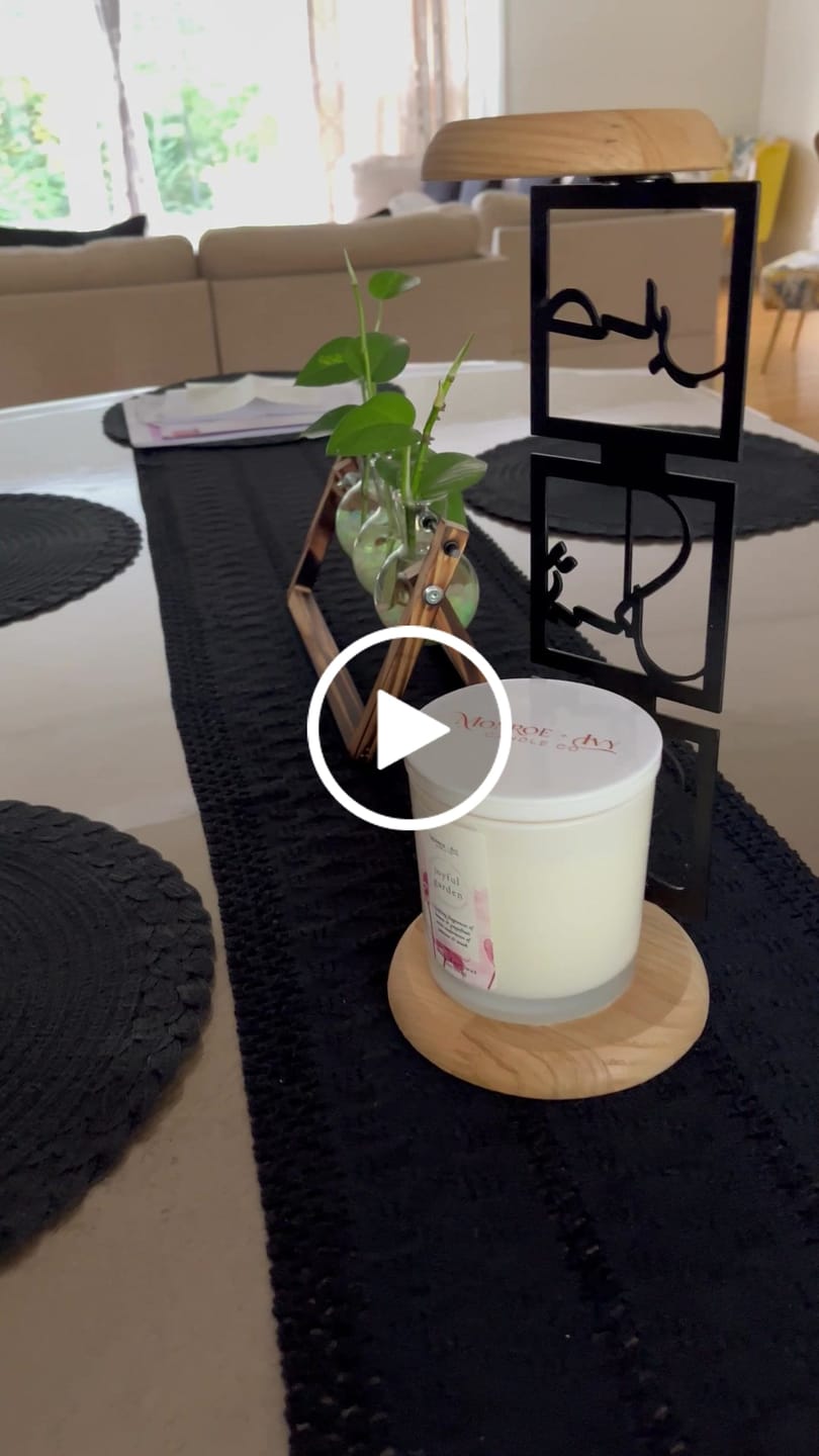 Customer video review of Sabr Shukr Tawakkul Islamic Candleholder Decor for Muslim Homes