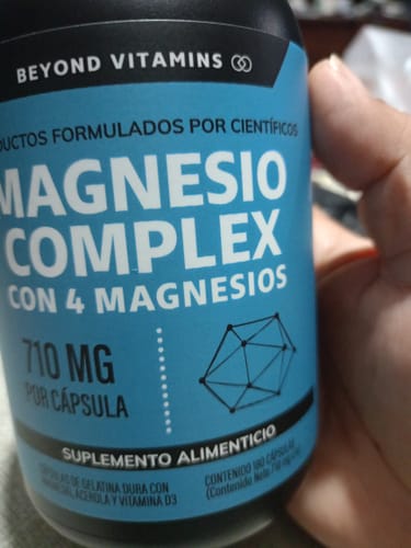 Customer photo review of Magnesio complex con 4 magnesios - 180 cápsulas
