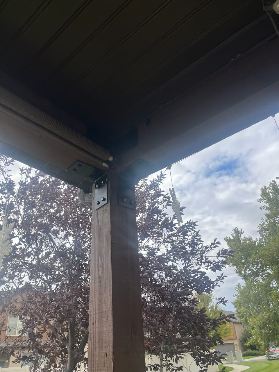 Customer photo review of Steel Angle Bracket for 6 inch Beams - Square