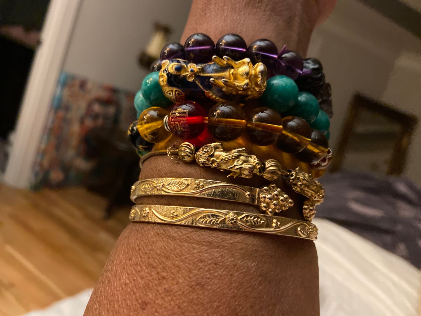 Customer photo review of Piyao Abundance Protection Jade Bracelet