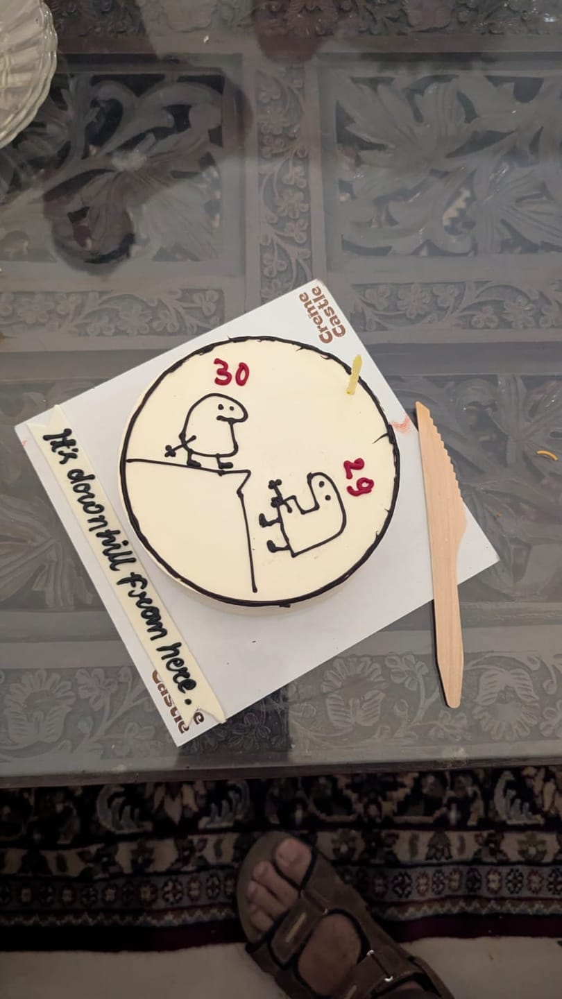 Customer photo review of Bye Bye Meme Cake