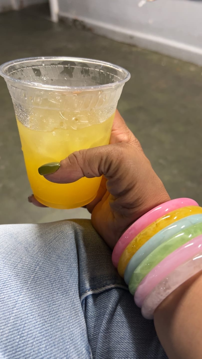 Customer photo review of Tropical Bangles (set of 6)