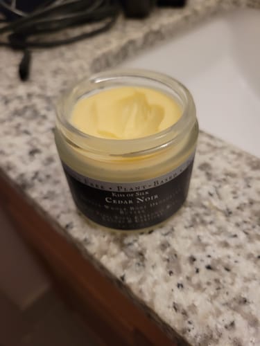 Customer photo review of SEASONAL Aluminum + Baking Soda Free Full Body Deodorant Butter