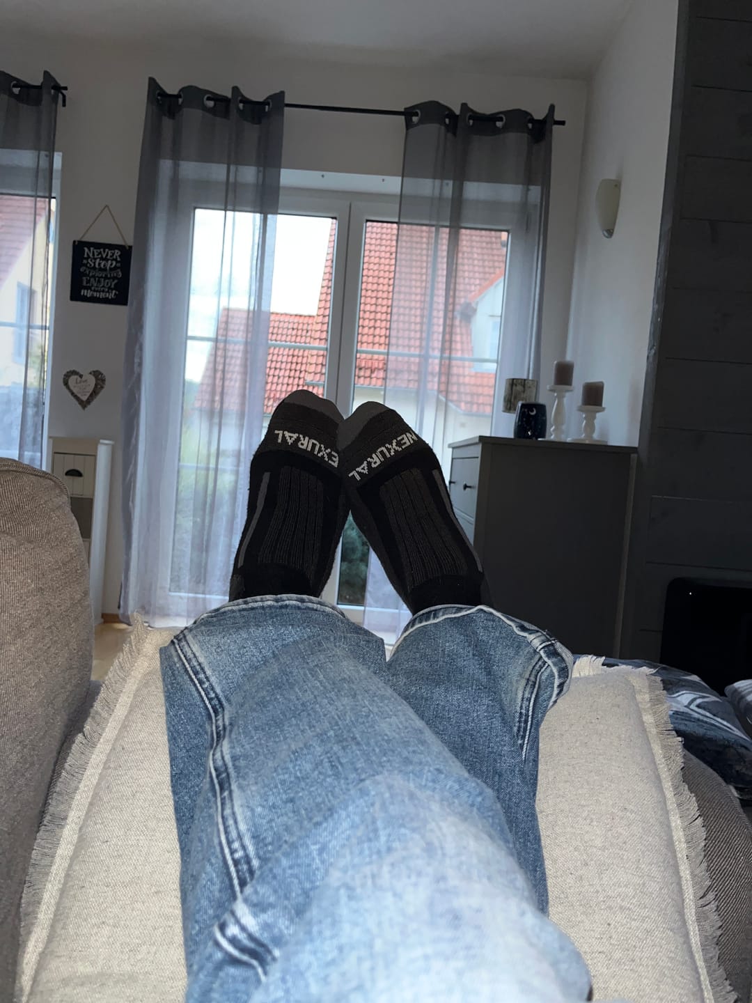 Customer photo review of Merino Wandersocken