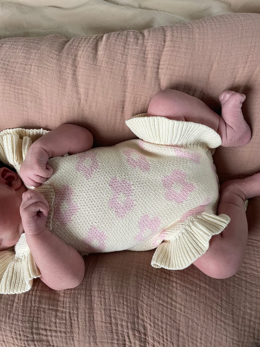 Customer photo review of Luna + Luca Floral Frills Romper