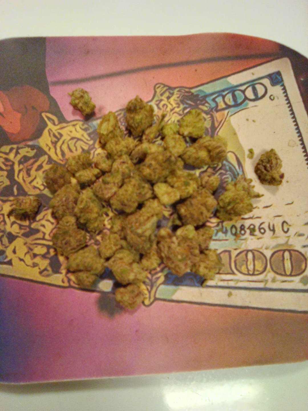 Customer photo review of Wedding Cake - Greenhouse THCA (Smalls)