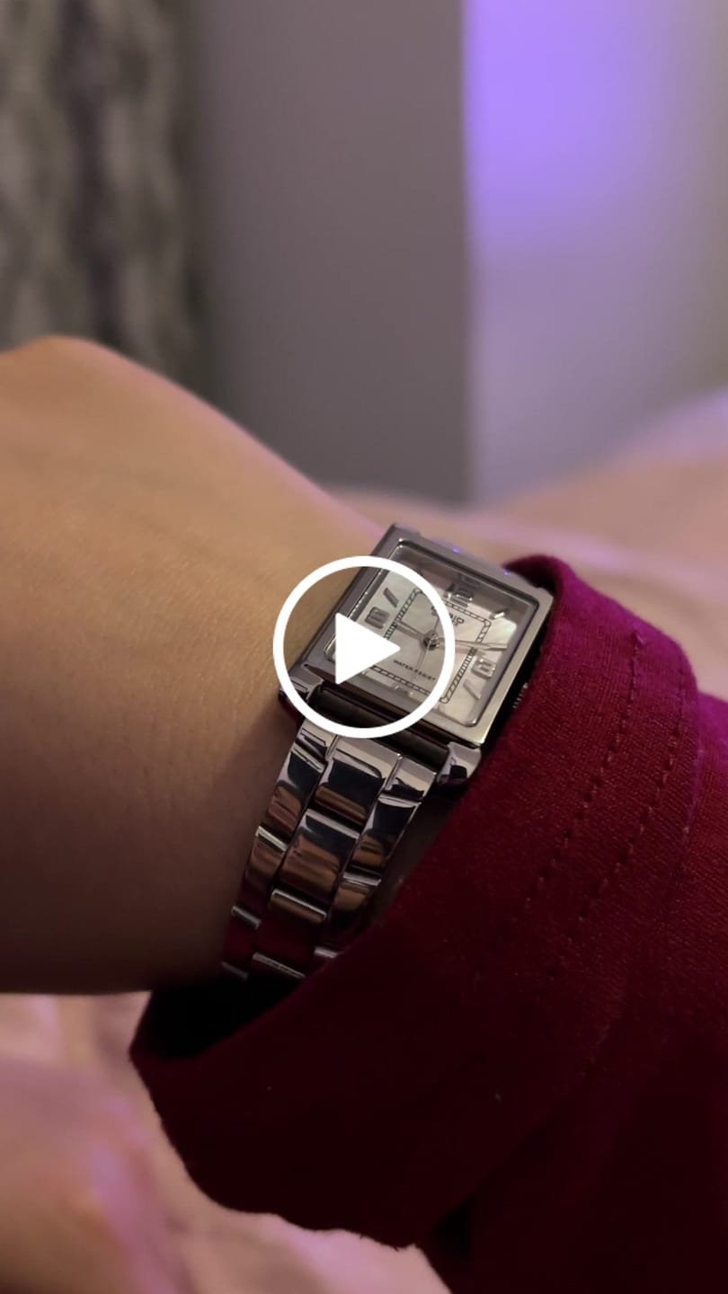 Customer video review of Reloj Casio Tank Análogo LTP-1234DS-4A Nácar Rosa