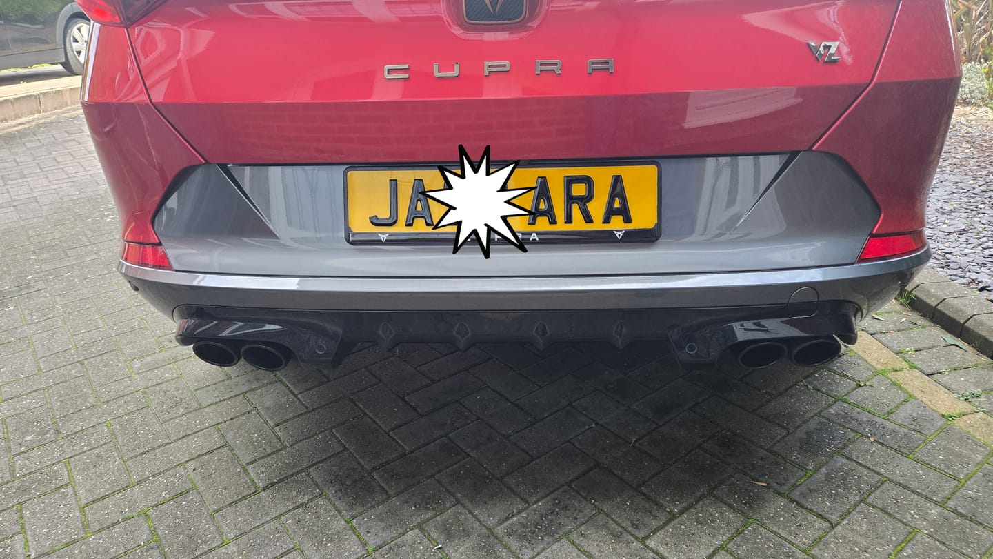 Customer photo review of 3D Gel UK Acrylic Number Plate