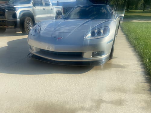 Customer photo review of Corvette C6 Base Extended Front Splitter Lip | ZR1 Conversion Package