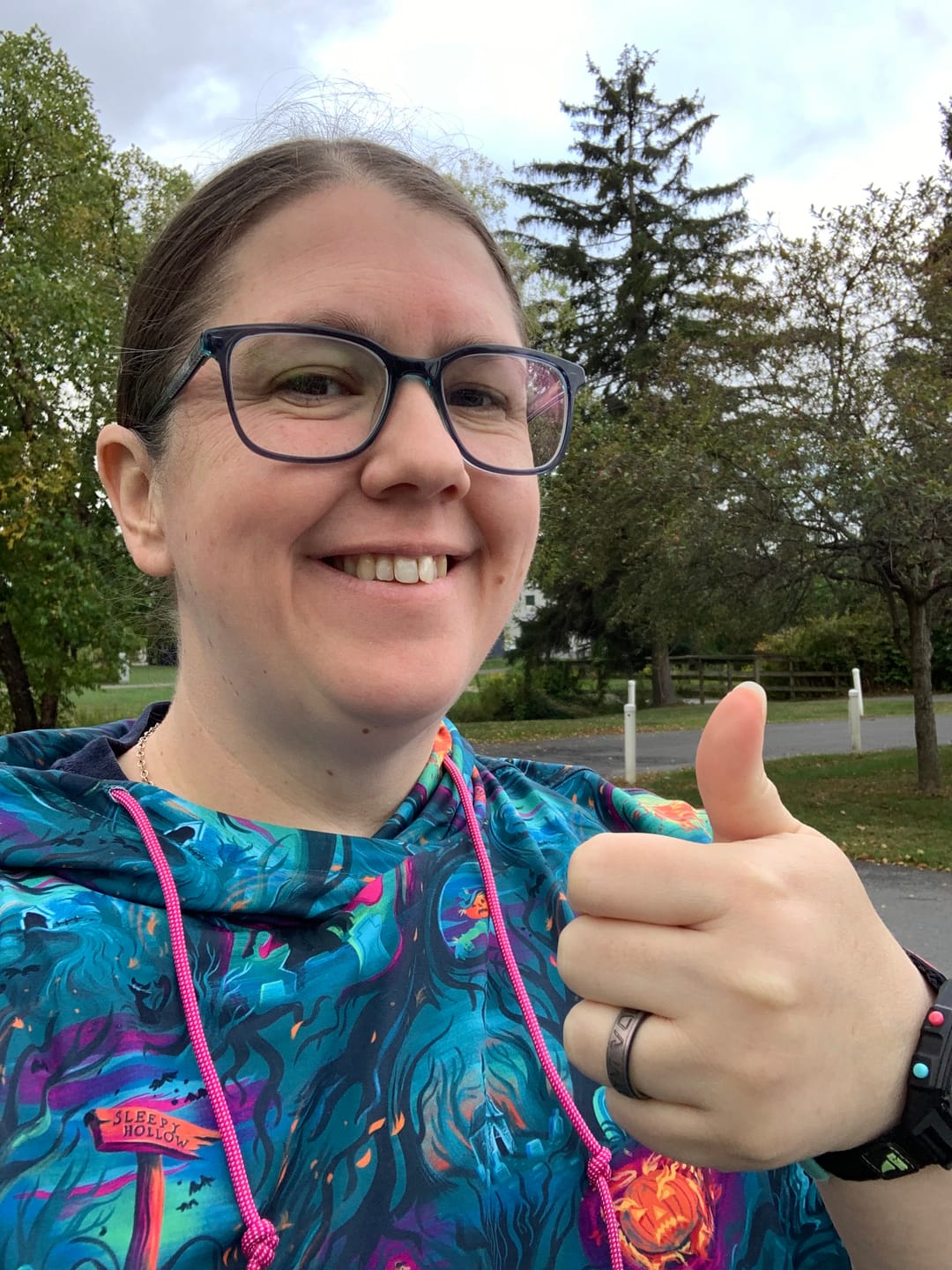 Customer photo review of Disney "Headless Havoc" – Performance Hoodie