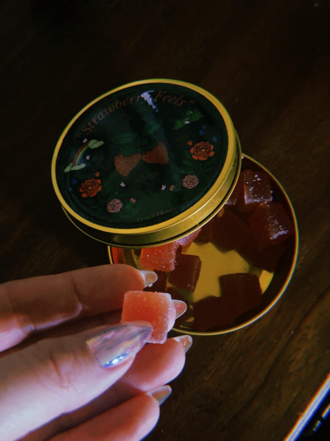 Customer photo review of "Strawberry Feels" CBD Gummies