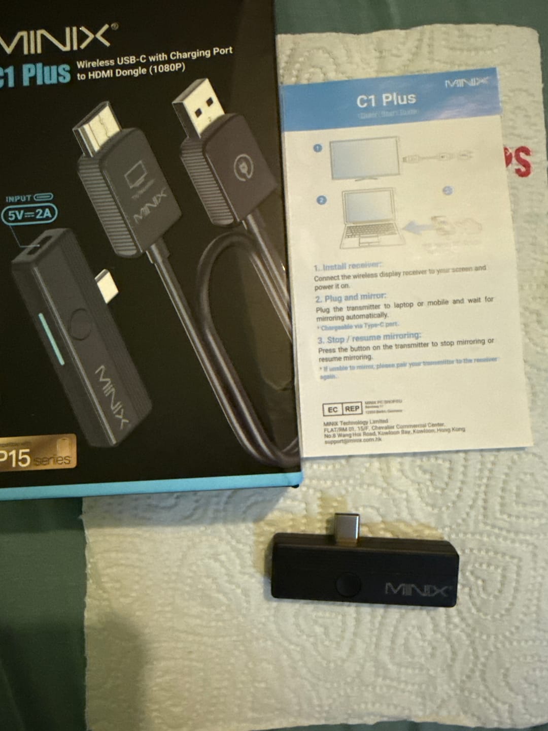 Customer photo review of MINIX C1 Plus USB-C to HDMI Wireless Display Adapter