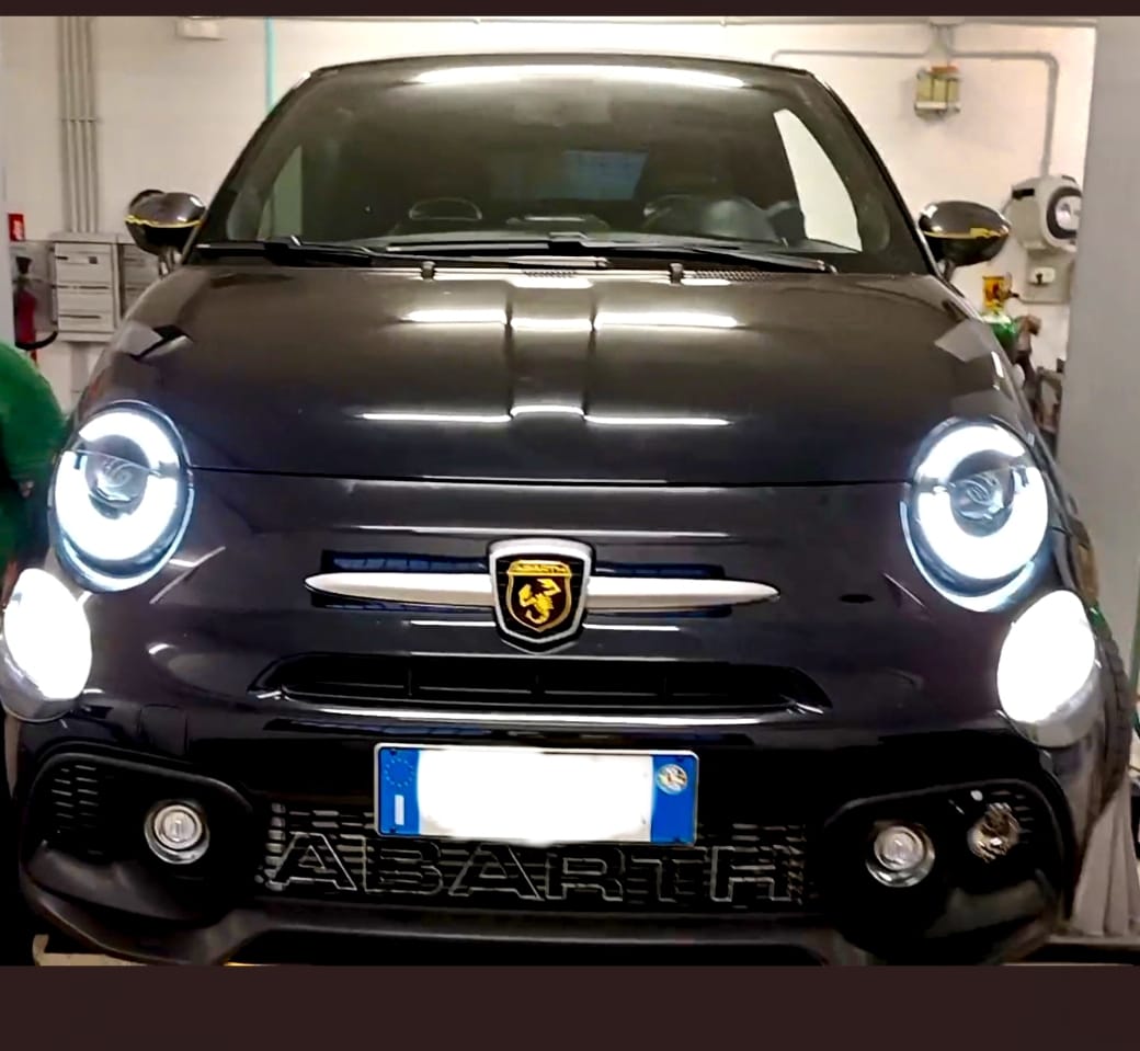 Customer photo review of Fari Full LED Anteriori Abarth & Fiat 500 (2008–2025)