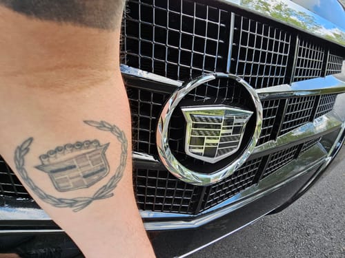 Customer photo review of Carbon Fiber & Chrome CTS-V Emblem Lenses - 5-Piece Set