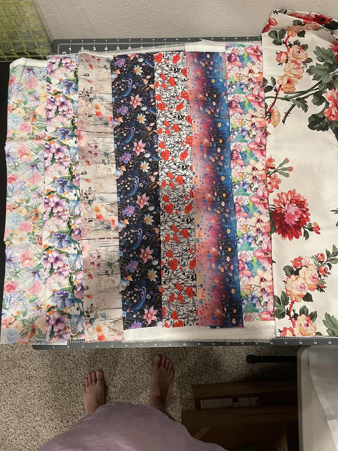 Customer photo review of End of Bolt Mystery Fabric