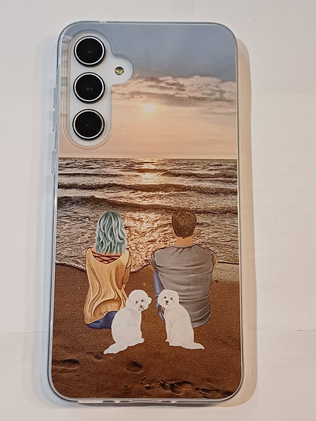 Customer photo review of Unterwegs mit Haustier Pärchen - Individuelle Handyhülle