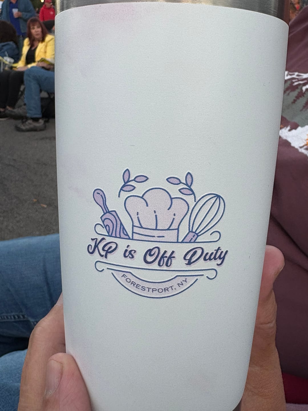 Customer photo review of Custom 20 oz. Stainless Steel Boat Tumbler