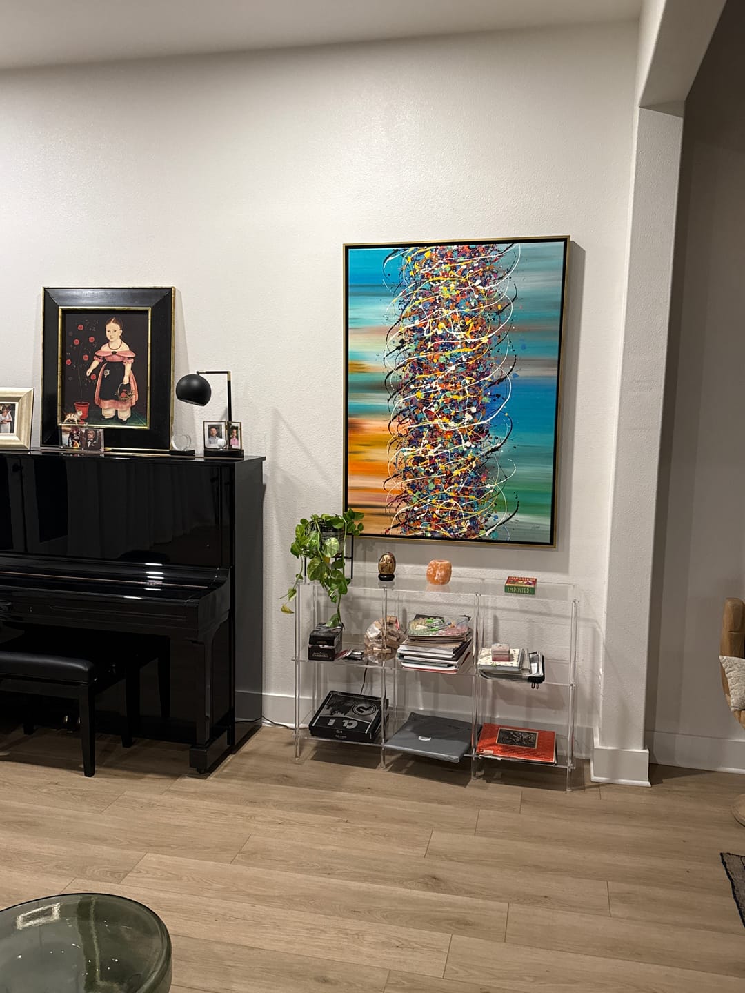 Customer photo review of Painting Jackson Pollock Multiple Size Drip Style Abstract art on Canvas, large Wall Art - Beauty of Bridge