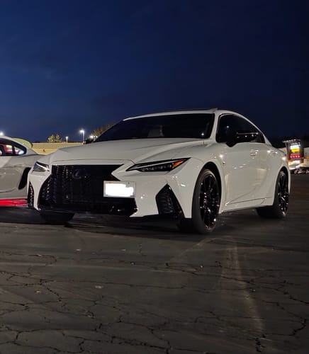 Customer photo review of 2021-Up Lexus IS-Series Tow Hook License Plate Mount Bracket