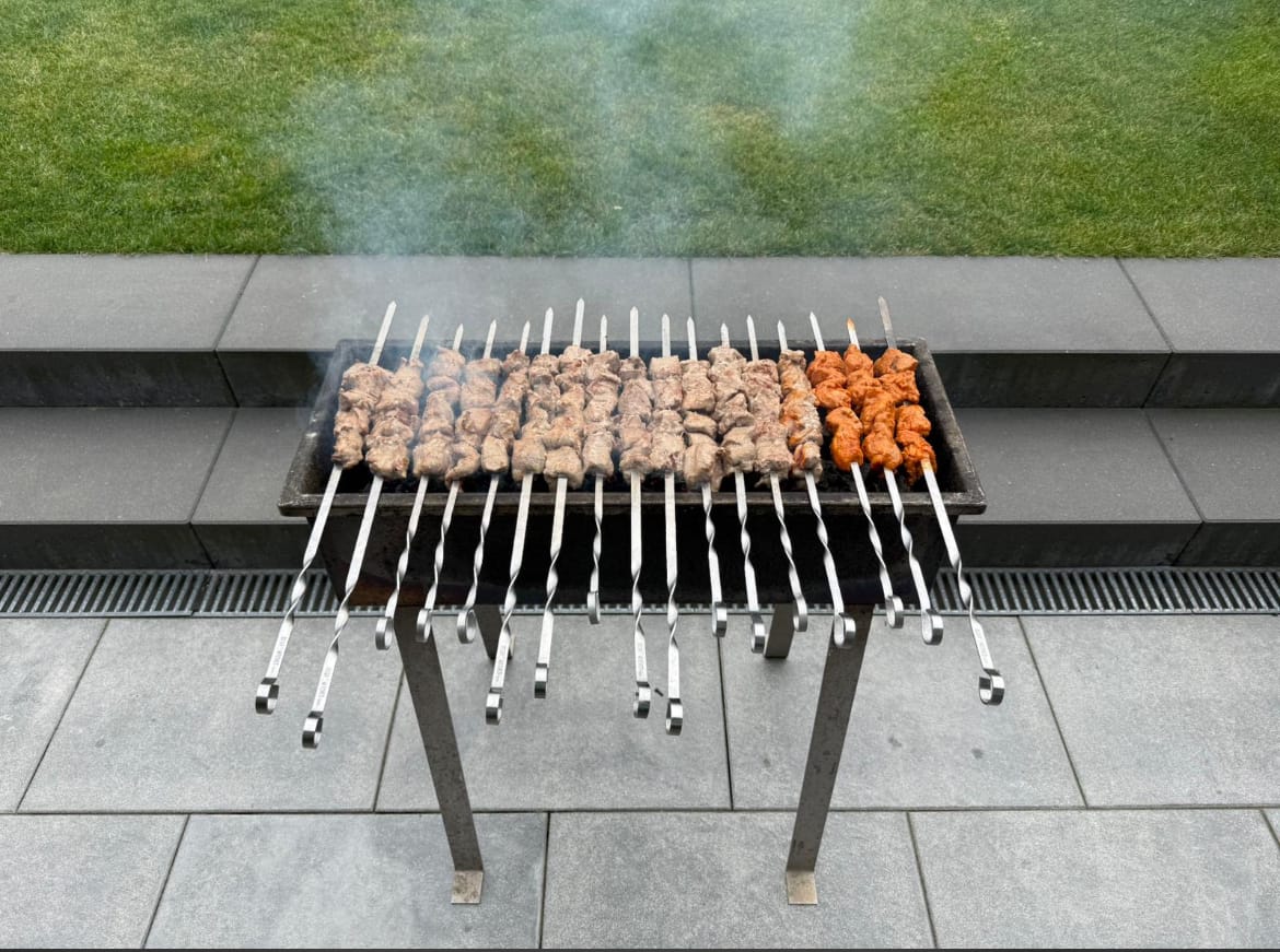 Customer photo review of Schweine-Schaschlik BBQ – süß-rauchige Marinade mit Honig | mySchaschlik
