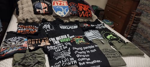 Customer photo review of We Will Keep Our God T-Shirt