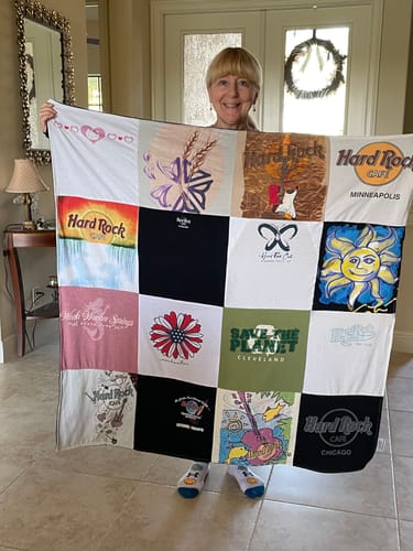 Customer photo review of Project Repat T-Shirt Quilt