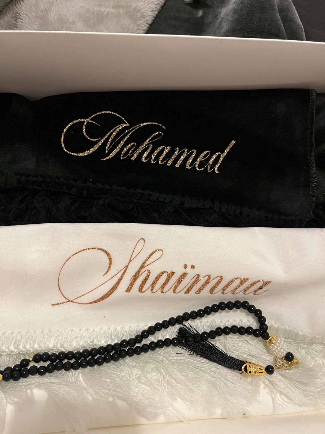 Customer photo review of Box tapis couple noir&blanc