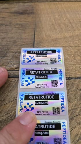 Customer photo review of Thermal Transfer Label Printer Labels for M2, M3