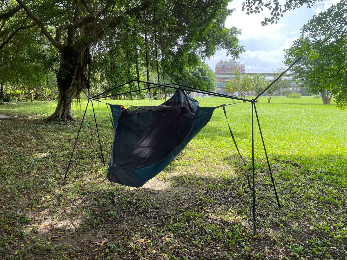 Customer photo review of Cricket 2.0 Hammock Stand (Ultralight)