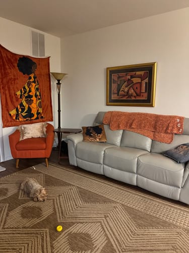 Customer photo review of Royal Gray Shower Curtain