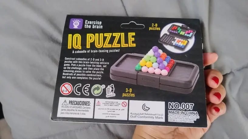 Customer photo review of Brainy Beads™ – IQ Puzzle Game