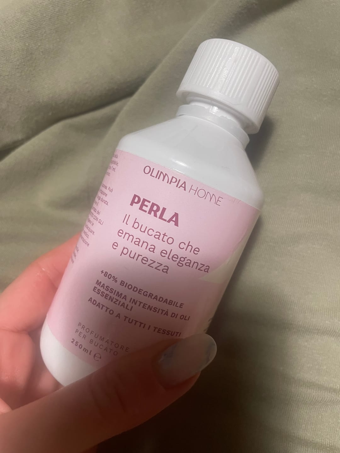 Customer photo review of Perla – Il bucato che emana eleganza e purezza